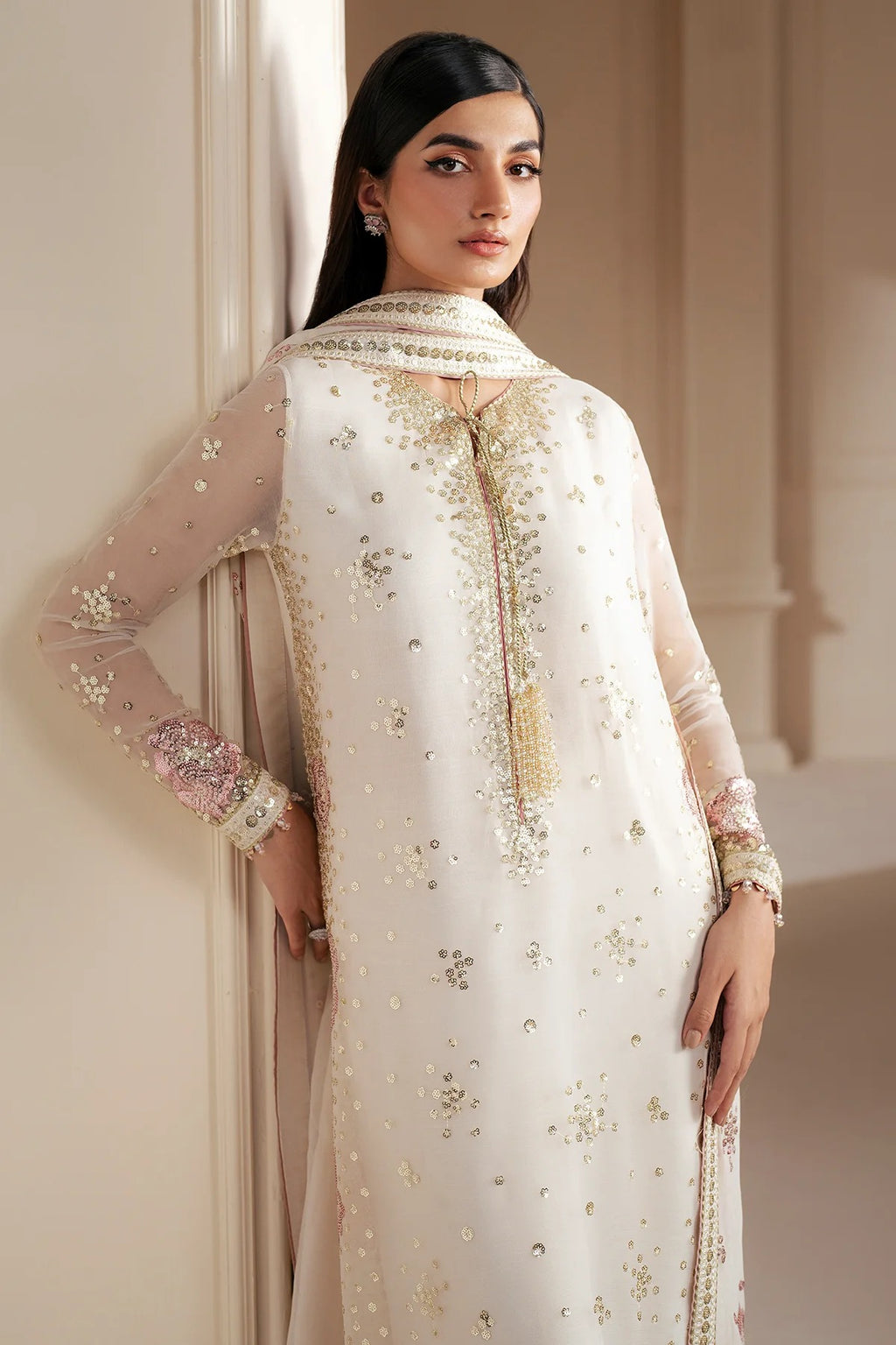 EMBROIDERED CHIFFON UC-3069