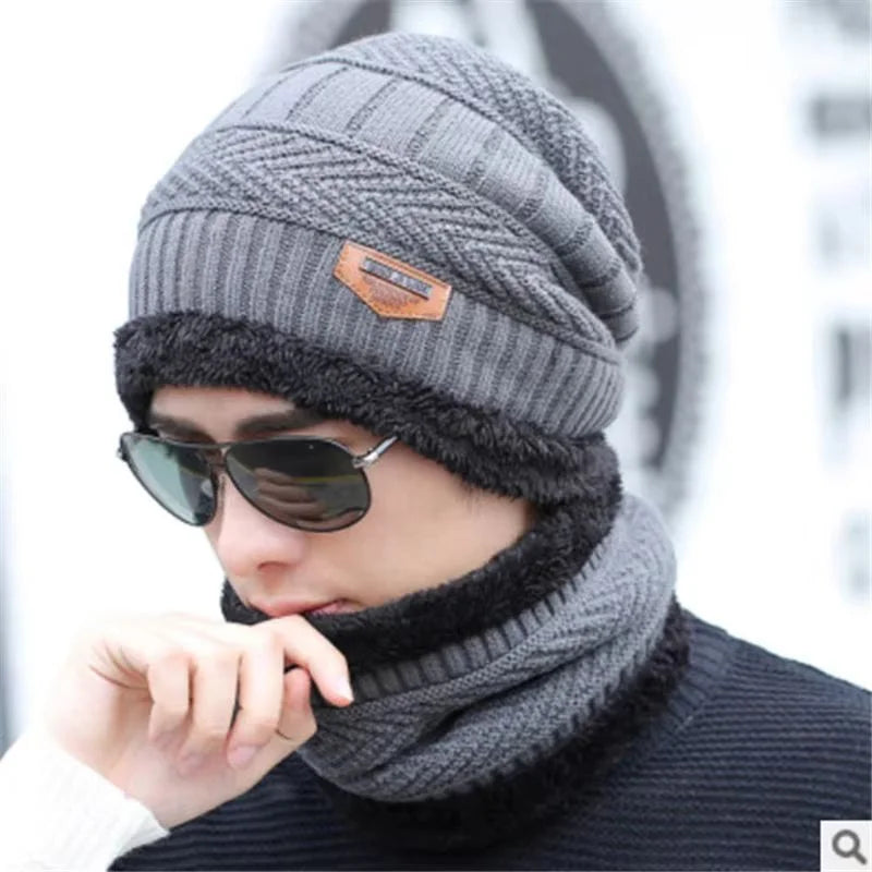 Winter Wool Cap Gray